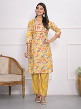 Printed Muslin Kurta With Pants